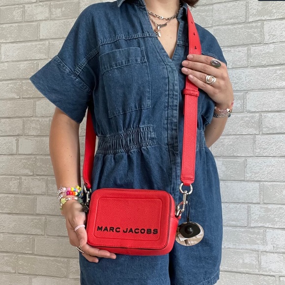 Marc Jacobs Bags Marc Jacobs Pebbled Leather Crossbody Bag Red Purse Poshmark